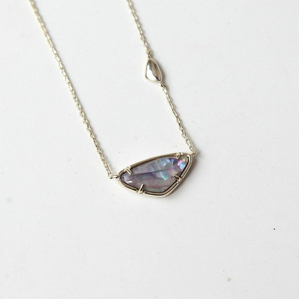 Kendra Scott Margot Necklace Lilac Abalone